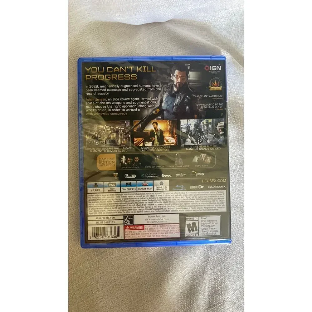 NIB - DEUS Ex: Mankind Divided PlayStation 4